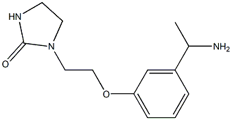 1-{2-[3-(1-aminoethyl)phenoxy]ethyl}imidazolidin-2-one Structure