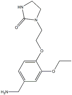 1-{2-[4-(aminomethyl)-2-ethoxyphenoxy]ethyl}imidazolidin-2-one Structure