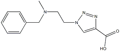 1-{2-[benzyl(methyl)amino]ethyl}-1H-1,2,3-triazole-4-carboxylic acid Structure