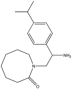 1-{2-amino-2-[4-(propan-2-yl)phenyl]ethyl}azocan-2-one Structure