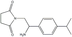 1-{2-amino-2-[4-(propan-2-yl)phenyl]ethyl}pyrrolidine-2,5-dione 구조식 이미지