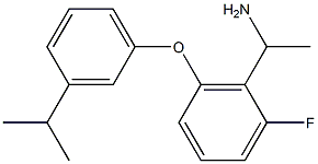 1-{2-fluoro-6-[3-(propan-2-yl)phenoxy]phenyl}ethan-1-amine 구조식 이미지
