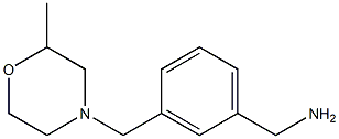 1-{3-[(2-methylmorpholin-4-yl)methyl]phenyl}methanamine 구조식 이미지