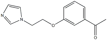 1-{3-[2-(1H-imidazol-1-yl)ethoxy]phenyl}ethan-1-one 구조식 이미지
