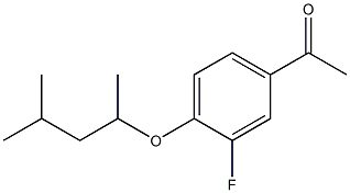 1-{3-fluoro-4-[(4-methylpentan-2-yl)oxy]phenyl}ethan-1-one 구조식 이미지