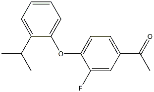 1-{3-fluoro-4-[2-(propan-2-yl)phenoxy]phenyl}ethan-1-one 구조식 이미지