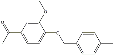 1-{3-methoxy-4-[(4-methylphenyl)methoxy]phenyl}ethan-1-one Structure