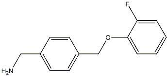 1-{4-[(2-fluorophenoxy)methyl]phenyl}methanamine Structure