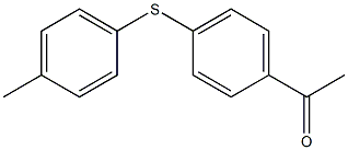 1-{4-[(4-methylphenyl)sulfanyl]phenyl}ethan-1-one Structure