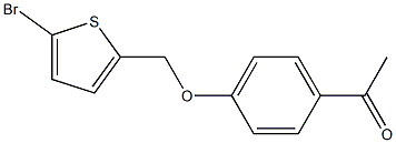 1-{4-[(5-bromothien-2-yl)methoxy]phenyl}ethanone Structure
