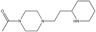 1-{4-[2-(piperidin-2-yl)ethyl]piperazin-1-yl}ethan-1-one Structure