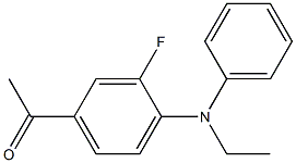 1-{4-[ethyl(phenyl)amino]-3-fluorophenyl}ethan-1-one 구조식 이미지