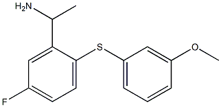 1-{5-fluoro-2-[(3-methoxyphenyl)sulfanyl]phenyl}ethan-1-amine Structure