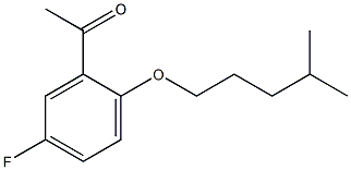 1-{5-fluoro-2-[(4-methylpentyl)oxy]phenyl}ethan-1-one Structure