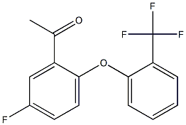 1-{5-fluoro-2-[2-(trifluoromethyl)phenoxy]phenyl}ethan-1-one Structure