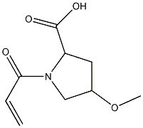 1-acryloyl-4-methoxypyrrolidine-2-carboxylic acid Structure