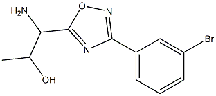 1-amino-1-[3-(3-bromophenyl)-1,2,4-oxadiazol-5-yl]propan-2-ol 구조식 이미지