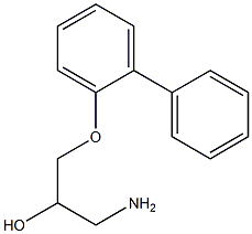 1-amino-3-(1,1'-biphenyl-2-yloxy)propan-2-ol 구조식 이미지