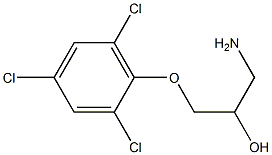 1-amino-3-(2,4,6-trichlorophenoxy)propan-2-ol 구조식 이미지