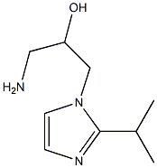 1-amino-3-[2-(propan-2-yl)-1H-imidazol-1-yl]propan-2-ol 구조식 이미지