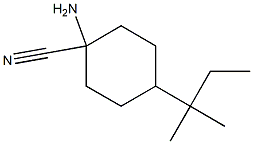 1-amino-4-(1,1-dimethylpropyl)cyclohexanecarbonitrile Structure