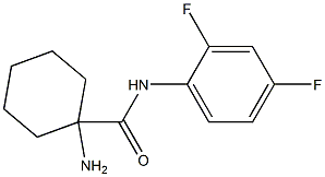 1-amino-N-(2,4-difluorophenyl)cyclohexanecarboxamide 구조식 이미지