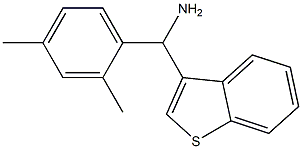 1-benzothiophen-3-yl(2,4-dimethylphenyl)methanamine 구조식 이미지