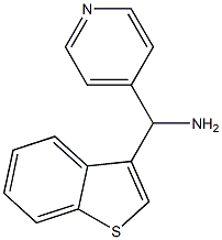 1-benzothiophen-3-yl(pyridin-4-yl)methanamine 구조식 이미지