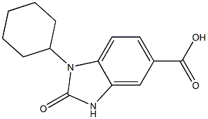 1-cyclohexyl-2-oxo-2,3-dihydro-1H-1,3-benzodiazole-5-carboxylic acid Structure