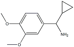 1-cyclopropyl-1-(3,4-dimethoxyphenyl)methanamine Structure