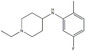 1-ethyl-N-(5-fluoro-2-methylphenyl)piperidin-4-amine Structure