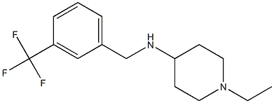 1-ethyl-N-{[3-(trifluoromethyl)phenyl]methyl}piperidin-4-amine 구조식 이미지