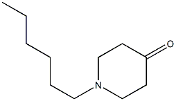 1-hexylpiperidin-4-one Structure