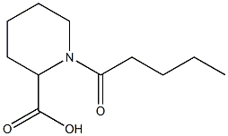 1-pentanoylpiperidine-2-carboxylic acid 구조식 이미지