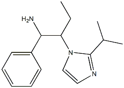 1-phenyl-2-[2-(propan-2-yl)-1H-imidazol-1-yl]butan-1-amine Structure