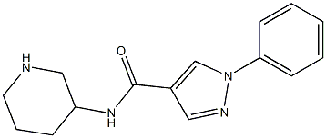 1-phenyl-N-(piperidin-3-yl)-1H-pyrazole-4-carboxamide 구조식 이미지