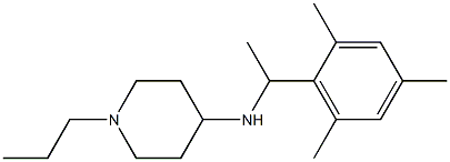 1-propyl-N-[1-(2,4,6-trimethylphenyl)ethyl]piperidin-4-amine Structure