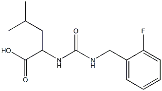 2-({[(2-fluorophenyl)methyl]carbamoyl}amino)-4-methylpentanoic acid 구조식 이미지