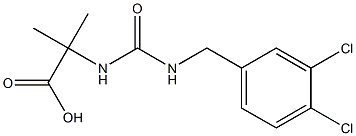 2-({[(3,4-dichlorophenyl)methyl]carbamoyl}amino)-2-methylpropanoic acid Structure