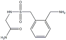 2-({[2-(aminomethyl)phenyl]methane}sulfonamido)acetamide Structure