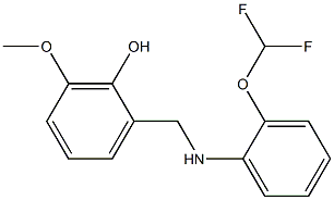 2-({[2-(difluoromethoxy)phenyl]amino}methyl)-6-methoxyphenol Structure