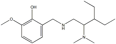 2-({[2-(dimethylamino)-3-ethylpentyl]amino}methyl)-6-methoxyphenol 구조식 이미지