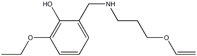 2-({[3-(ethenyloxy)propyl]amino}methyl)-6-ethoxyphenol Structure