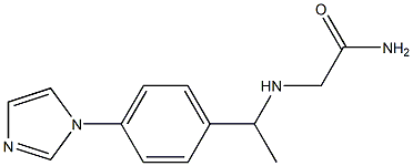 2-({1-[4-(1H-imidazol-1-yl)phenyl]ethyl}amino)acetamide Structure