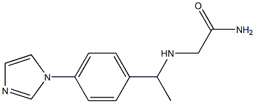 2-({1-[4-(1H-imidazol-1-yl)phenyl]ethyl}amino)acetamide 구조식 이미지