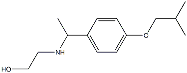 2-({1-[4-(2-methylpropoxy)phenyl]ethyl}amino)ethan-1-ol Structure