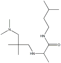 2-({2-[(dimethylamino)methyl]-2-methylpropyl}amino)-N-(3-methylbutyl)propanamide Structure