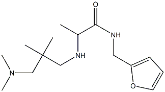 2-({2-[(dimethylamino)methyl]-2-methylpropyl}amino)-N-(furan-2-ylmethyl)propanamide 구조식 이미지