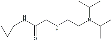 2-({2-[bis(propan-2-yl)amino]ethyl}amino)-N-cyclopropylacetamide Structure