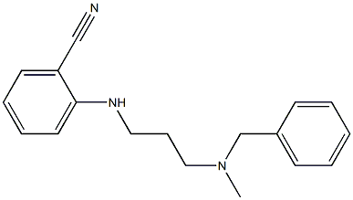 2-({3-[benzyl(methyl)amino]propyl}amino)benzonitrile Structure